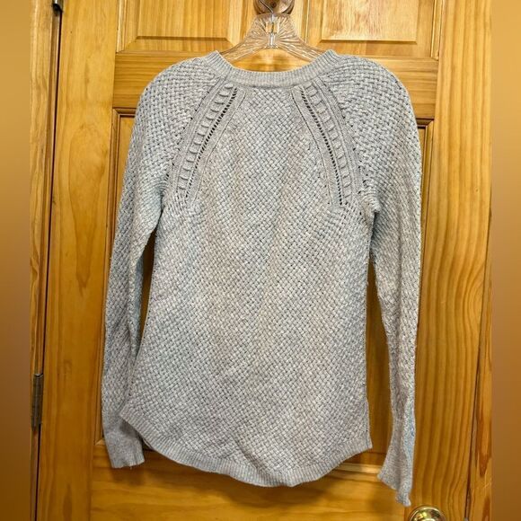 Women's Loft size S Light Gray Sweater - Picture 5 of 7